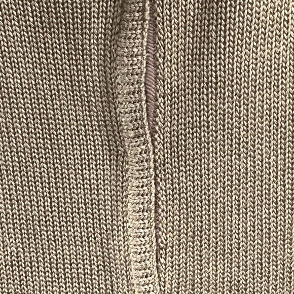 NY Collection Tan Cardigan Sweater XL V-Neck Knit Casual Layer - Picture 5 of 12